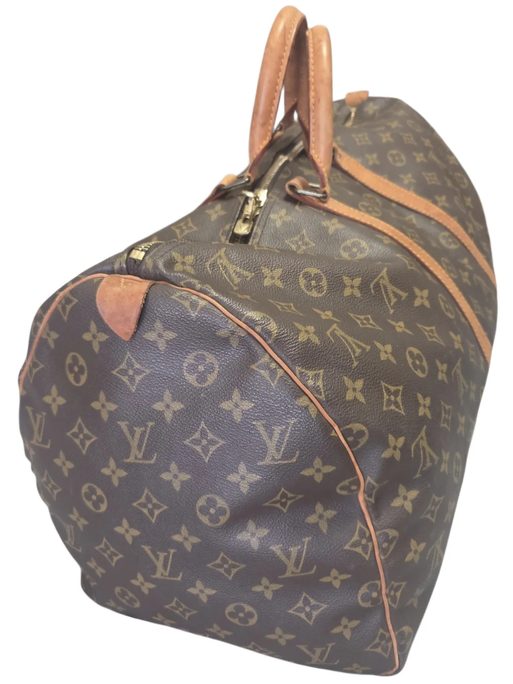 Louis Vuitton Brown Monogram Keepall 50 Travel Bag